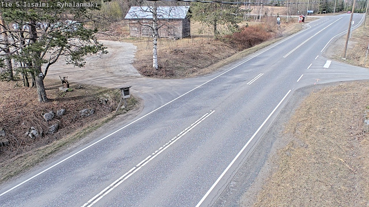 Weather Camera Image Väg 5 Idensalmi, Ryhälänmäki, Iisalmi, Pohjois-Savo