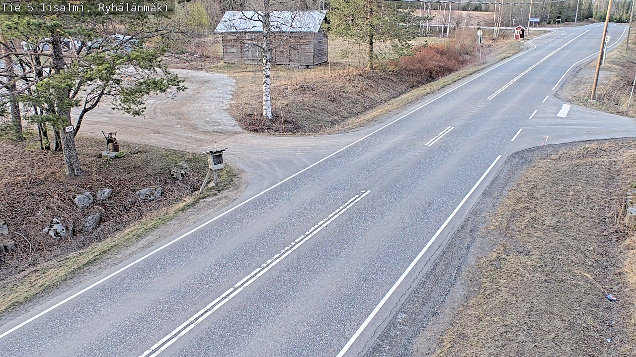 Weather Camera Image Väg 5 Idensalmi, Ryhälänmäki, Iisalmi, Pohjois-Savo