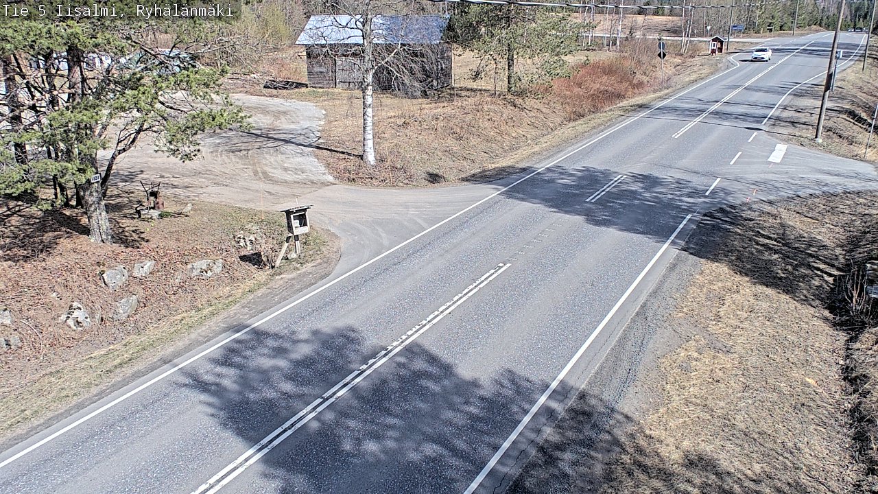 Weather Camera Image Väg 5 Idensalmi, Ryhälänmäki, Iisalmi, Pohjois-Savo