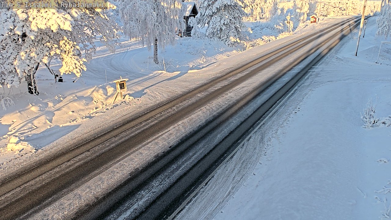 Weather Camera Image Väg 5 Idensalmi, Ryhälänmäki, Iisalmi, Pohjois-Savo