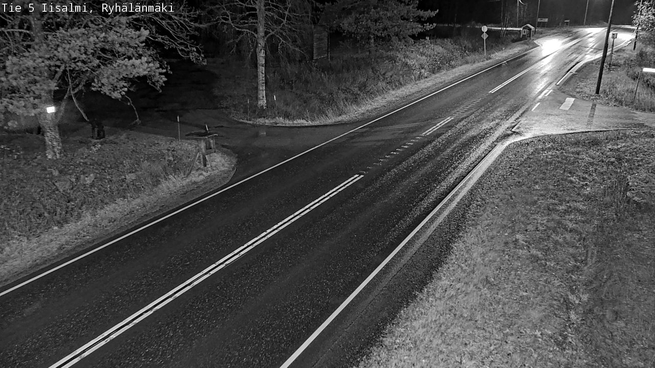 Weather Camera Image Road 5 Iisalmi, Ryhälänmäki, Iisalmi, Pohjois-Savo