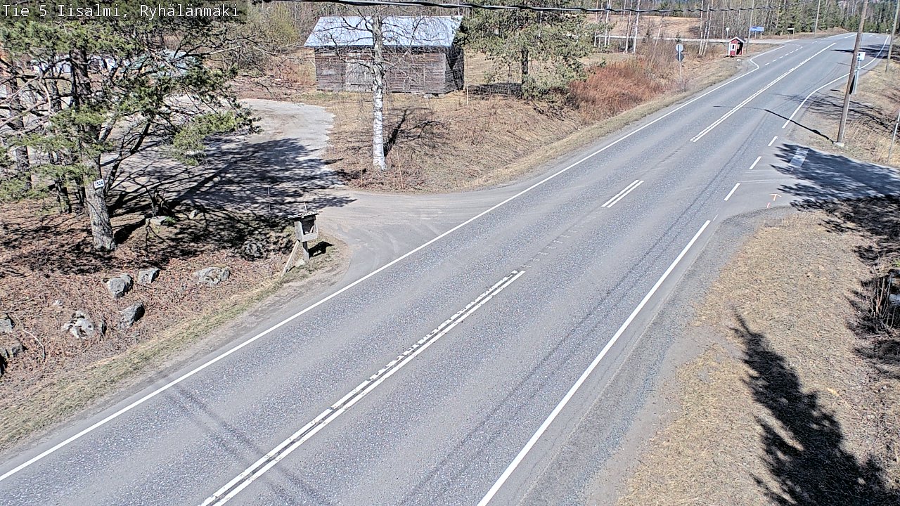 Weather Camera Image Väg 5 Idensalmi, Ryhälänmäki, Iisalmi, Pohjois-Savo