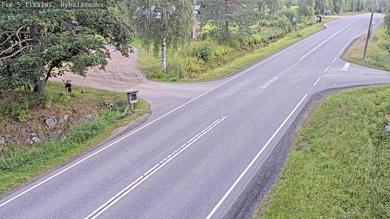 Weather Camera Image Road 5 Iisalmi, Ryhälänmäki, Iisalmi, Pohjois-Savo