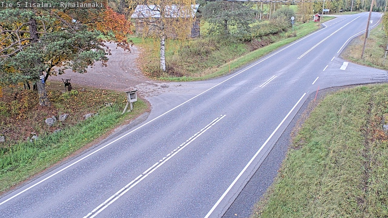 Weather Camera Image Road 5 Iisalmi, Ryhälänmäki, Iisalmi, Pohjois-Savo