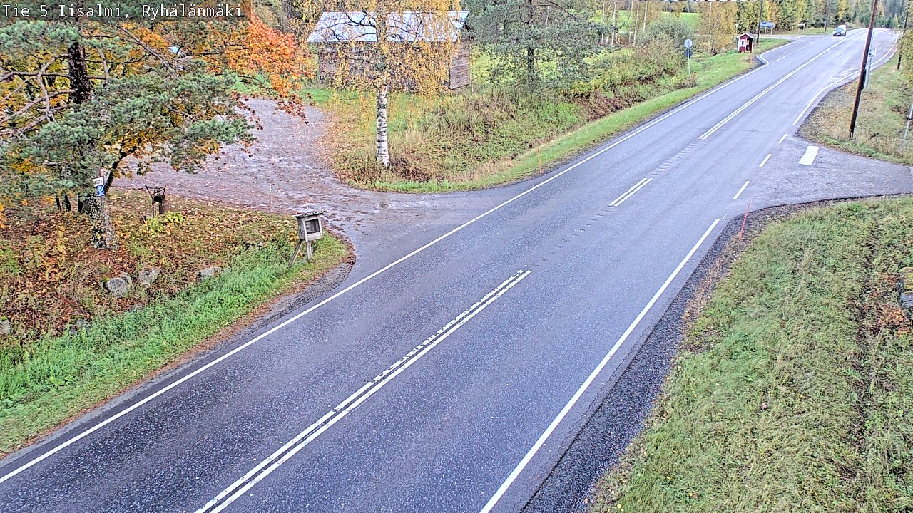 Weather Camera Image Road 5 Iisalmi, Ryhälänmäki, Iisalmi, Pohjois-Savo