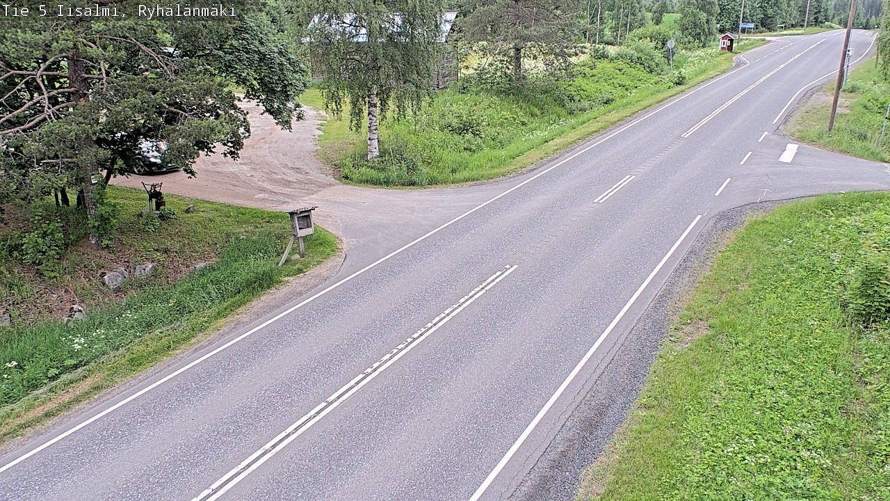 Weather Camera Image Road 5 Iisalmi, Ryhälänmäki, Iisalmi, Pohjois-Savo