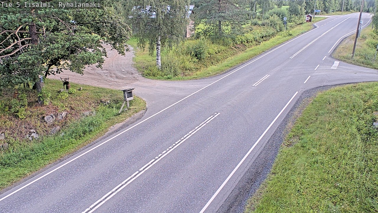 Weather Camera Image Road 5 Iisalmi, Ryhälänmäki, Iisalmi, Pohjois-Savo