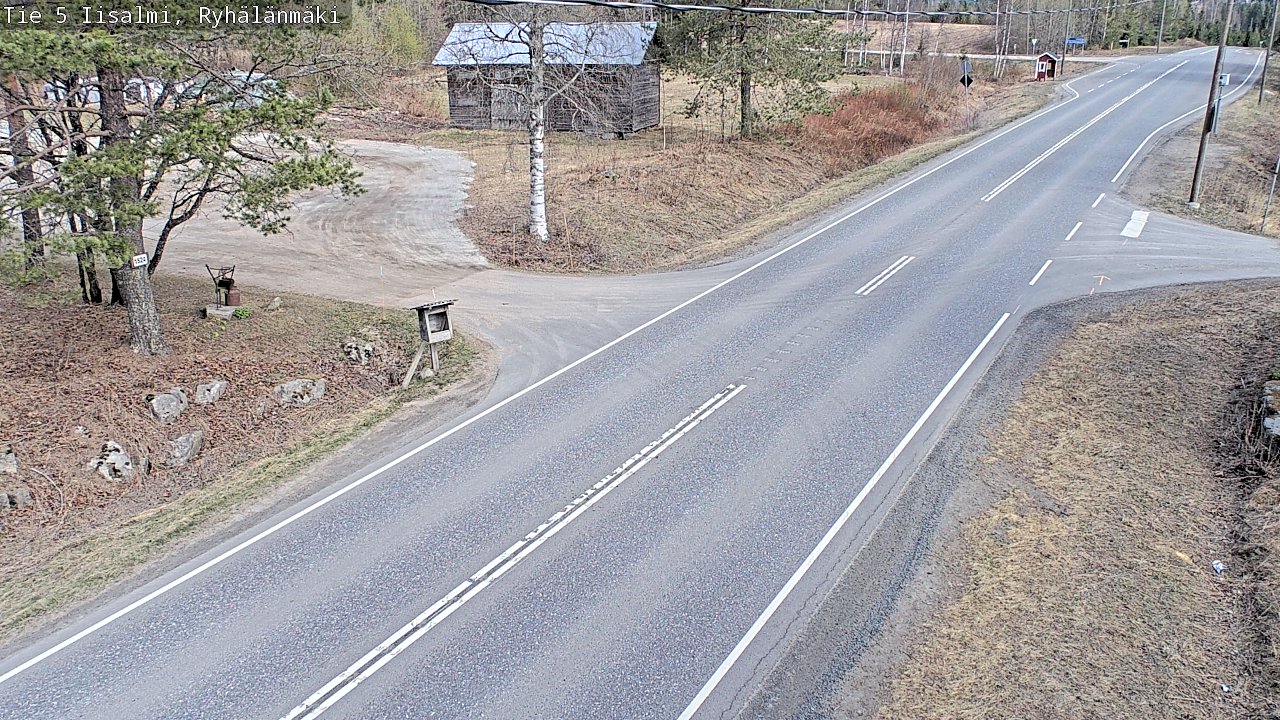 Weather Camera Image Road 5 Iisalmi, Ryhälänmäki, Iisalmi, Pohjois-Savo