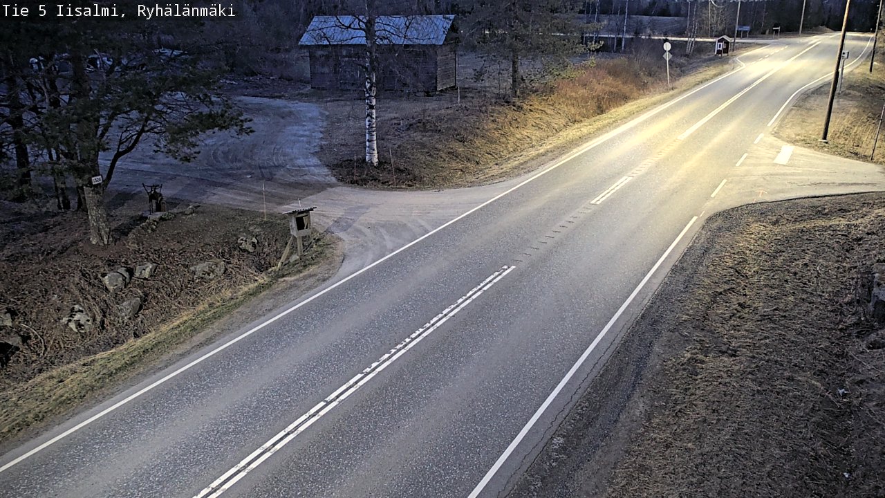 Weather Camera Image Väg 5 Idensalmi, Ryhälänmäki, Iisalmi, Pohjois-Savo