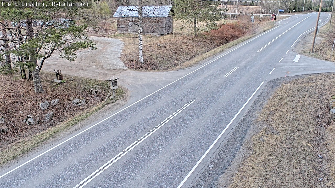 Weather Camera Image Väg 5 Idensalmi, Ryhälänmäki, Iisalmi, Pohjois-Savo