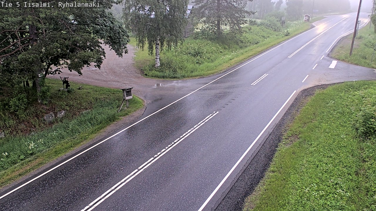 Weather Camera Image Road 5 Iisalmi, Ryhälänmäki, Iisalmi, Pohjois-Savo