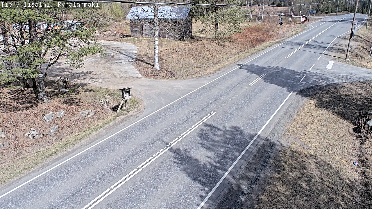 Weather Camera Image Road 5 Iisalmi, Ryhälänmäki, Iisalmi, Pohjois-Savo