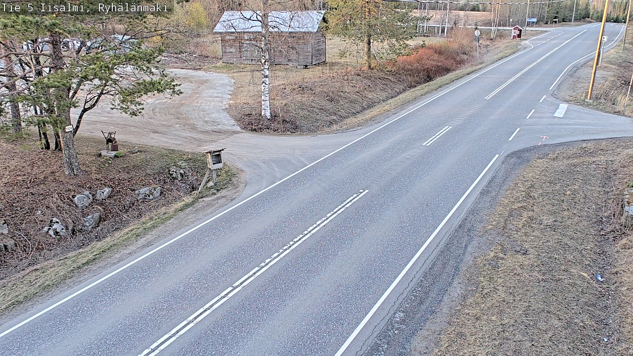 Weather Camera Image Väg 5 Idensalmi, Ryhälänmäki, Iisalmi, Pohjois-Savo