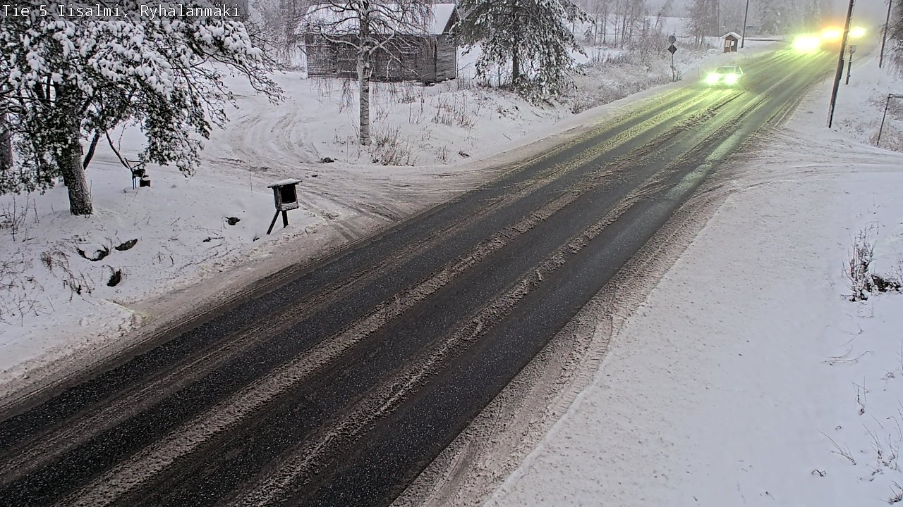 Weather Camera Image Väg 5 Idensalmi, Ryhälänmäki, Iisalmi, Pohjois-Savo