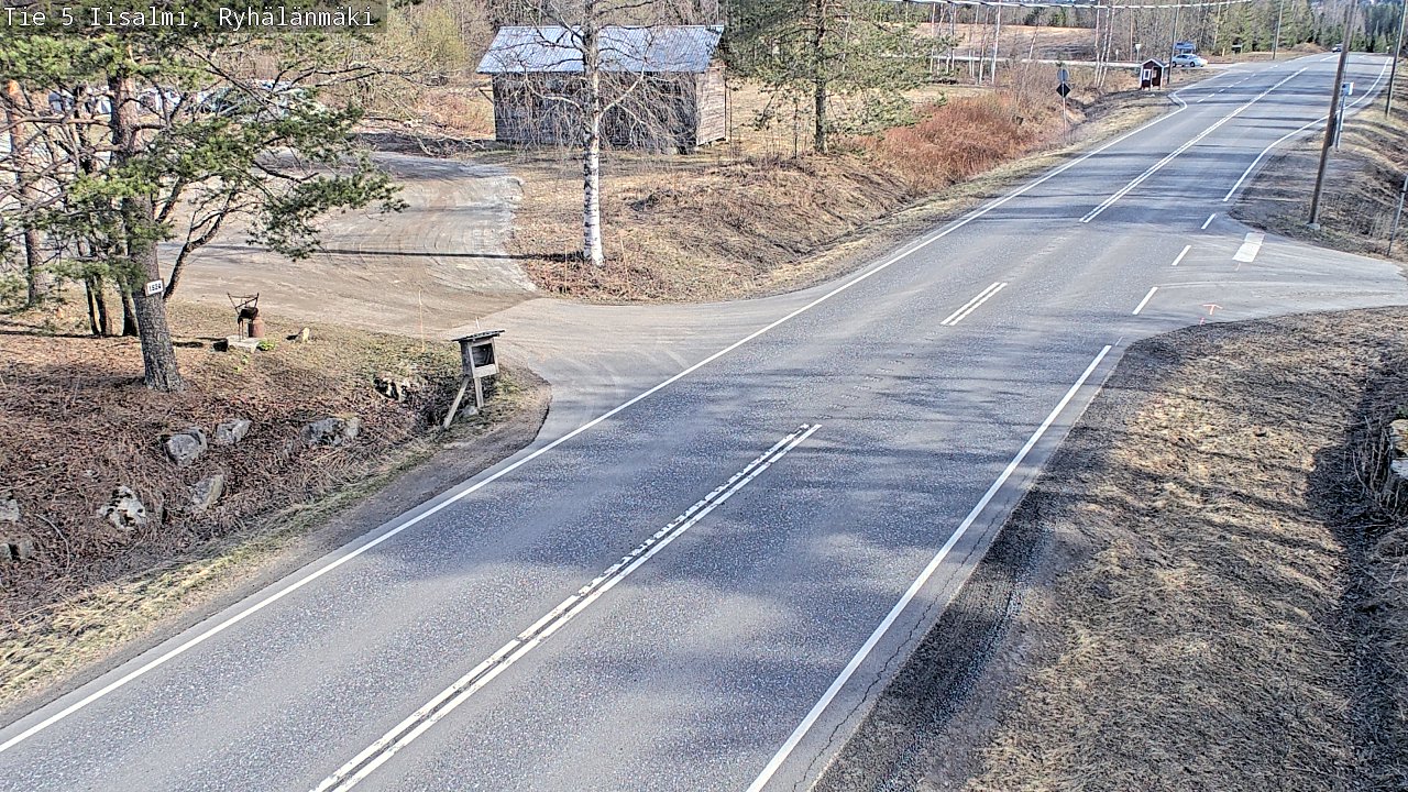Weather Camera Image Väg 5 Idensalmi, Ryhälänmäki, Iisalmi, Pohjois-Savo