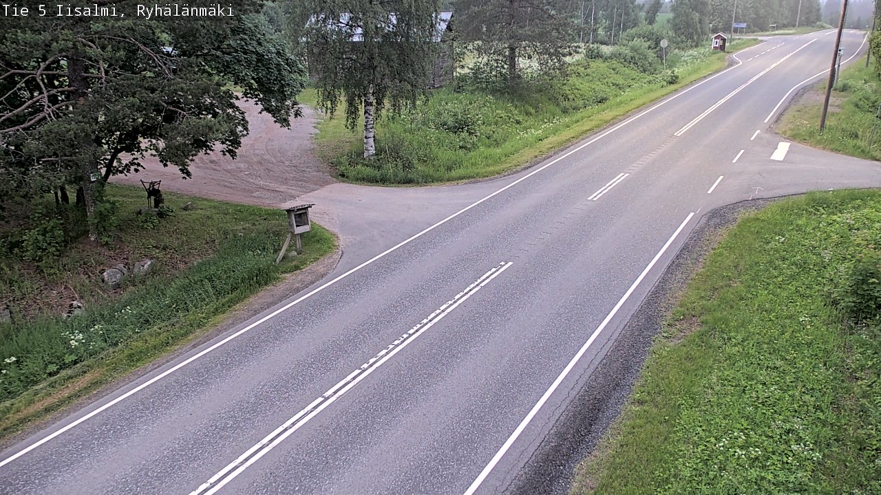 Weather Camera Image Road 5 Iisalmi, Ryhälänmäki, Iisalmi, Pohjois-Savo