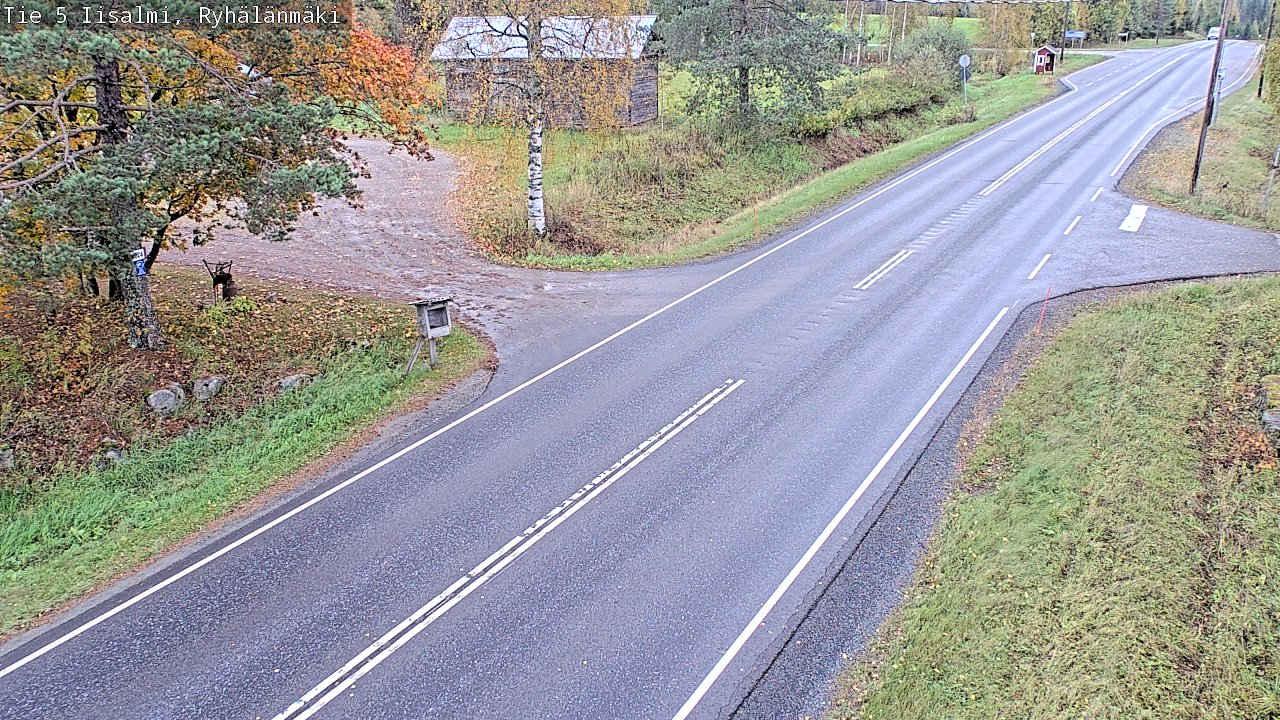 Weather Camera Image Road 5 Iisalmi, Ryhälänmäki, Iisalmi, Pohjois-Savo