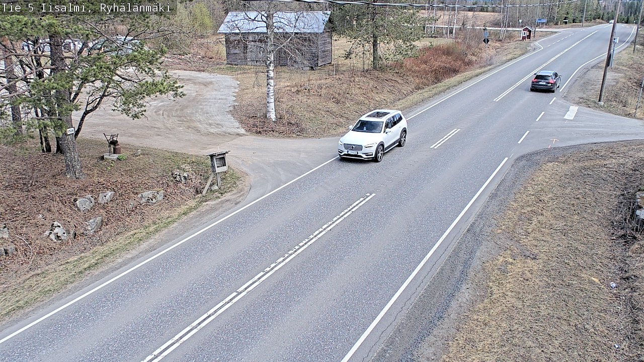 Weather Camera Image Road 5 Iisalmi, Ryhälänmäki, Iisalmi, Pohjois-Savo