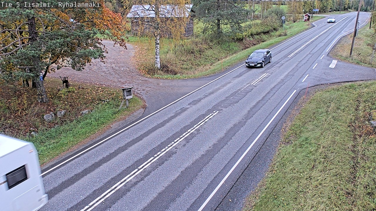 Weather Camera Image Road 5 Iisalmi, Ryhälänmäki, Iisalmi, Pohjois-Savo