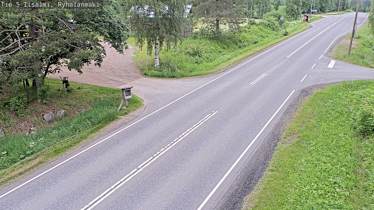 Weather Camera Image Road 5 Iisalmi, Ryhälänmäki, Iisalmi, Pohjois-Savo