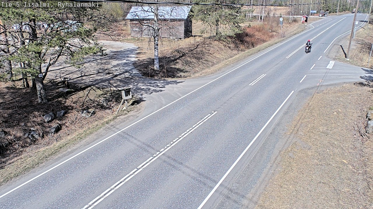 Weather Camera Image Väg 5 Idensalmi, Ryhälänmäki, Iisalmi, Pohjois-Savo