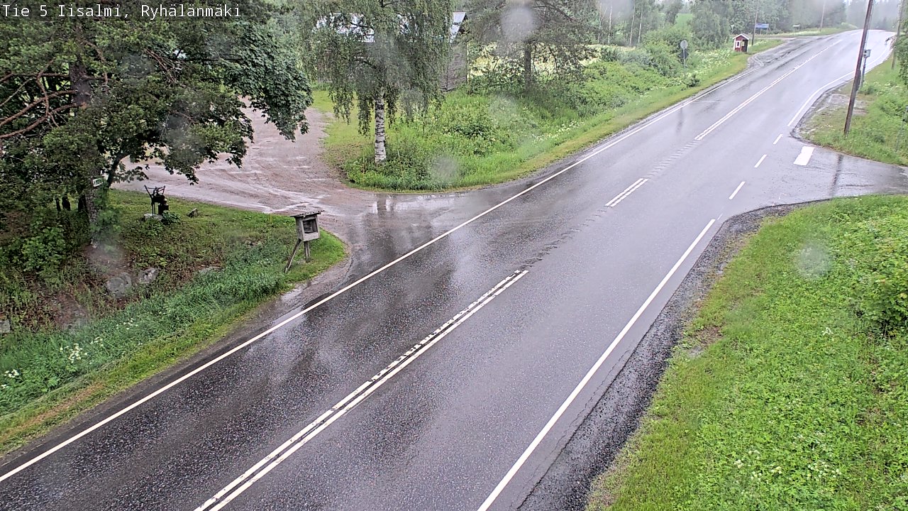 Weather Camera Image Road 5 Iisalmi, Ryhälänmäki, Iisalmi, Pohjois-Savo