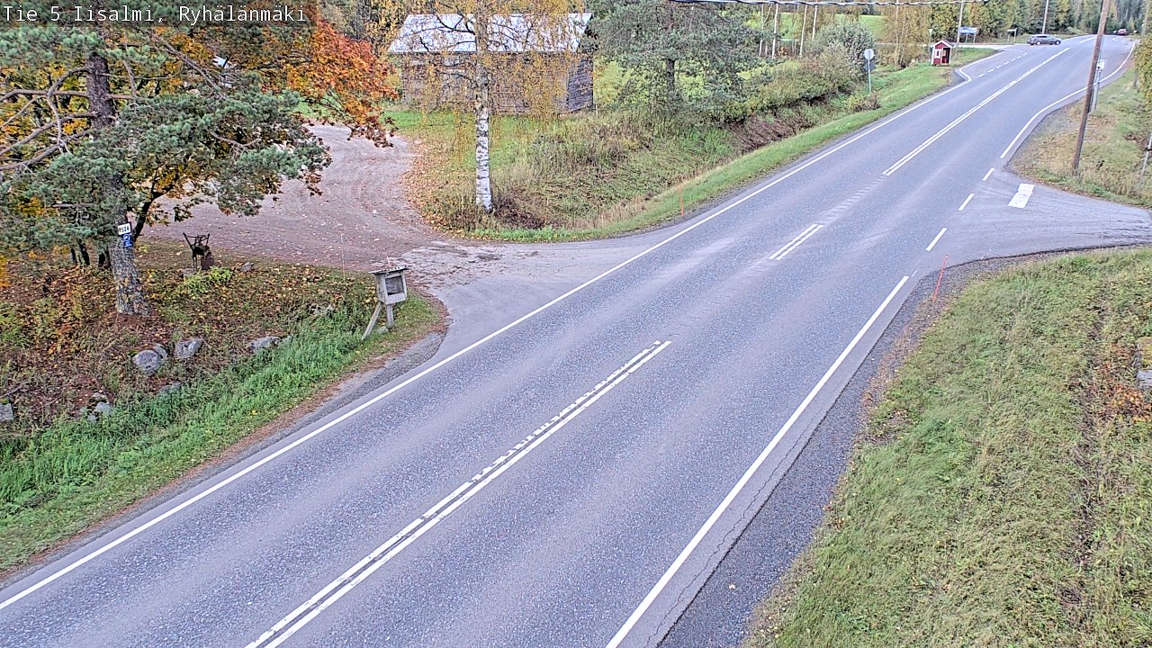 Weather Camera Image Road 5 Iisalmi, Ryhälänmäki, Iisalmi, Pohjois-Savo