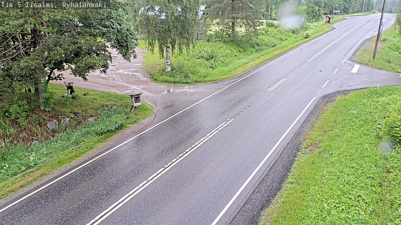 Weather Camera Image Road 5 Iisalmi, Ryhälänmäki, Iisalmi, Pohjois-Savo