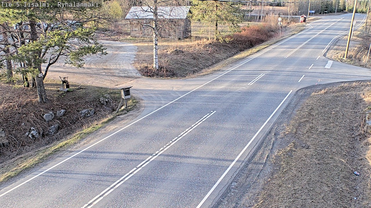 Weather Camera Image Väg 5 Idensalmi, Ryhälänmäki, Iisalmi, Pohjois-Savo