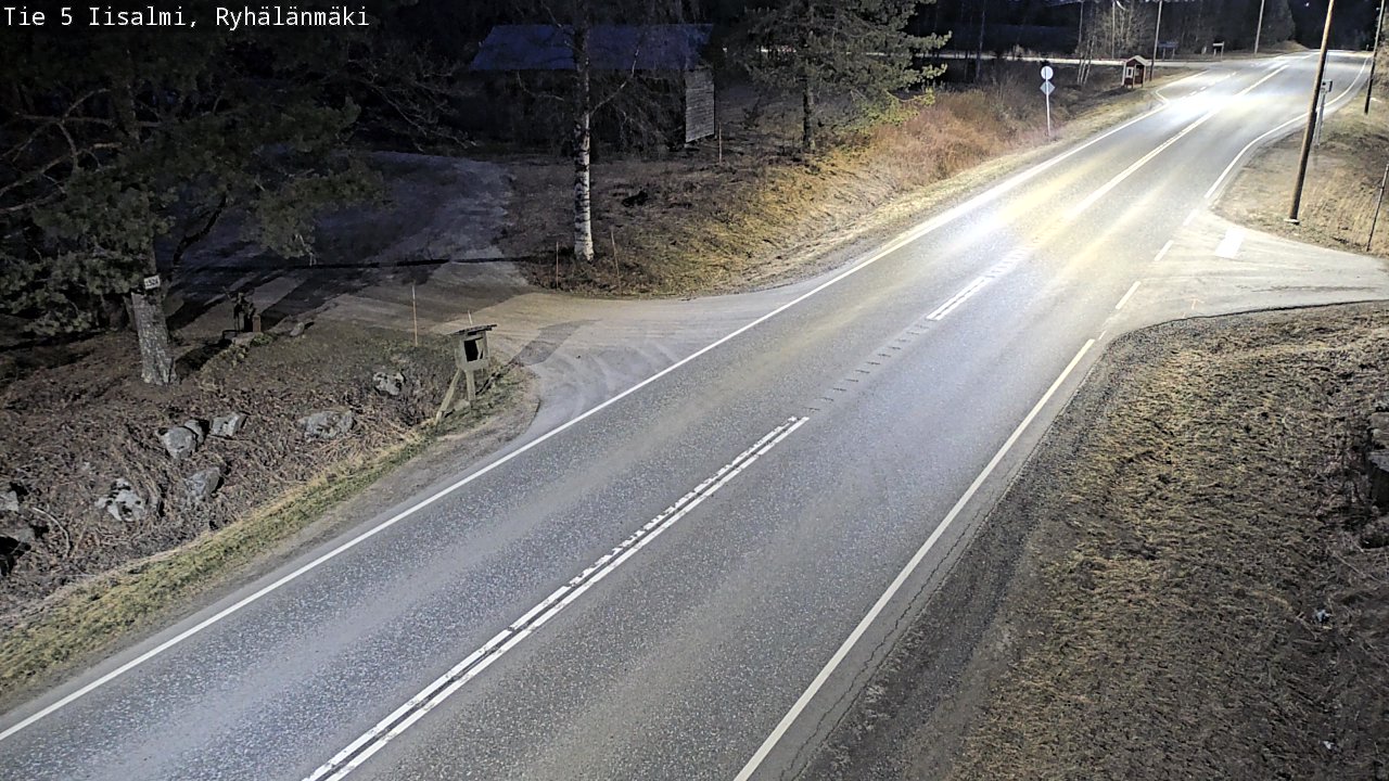 Weather Camera Image Väg 5 Idensalmi, Ryhälänmäki, Iisalmi, Pohjois-Savo