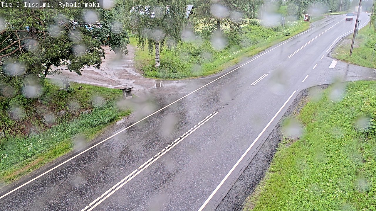 Weather Camera Image Road 5 Iisalmi, Ryhälänmäki, Iisalmi, Pohjois-Savo