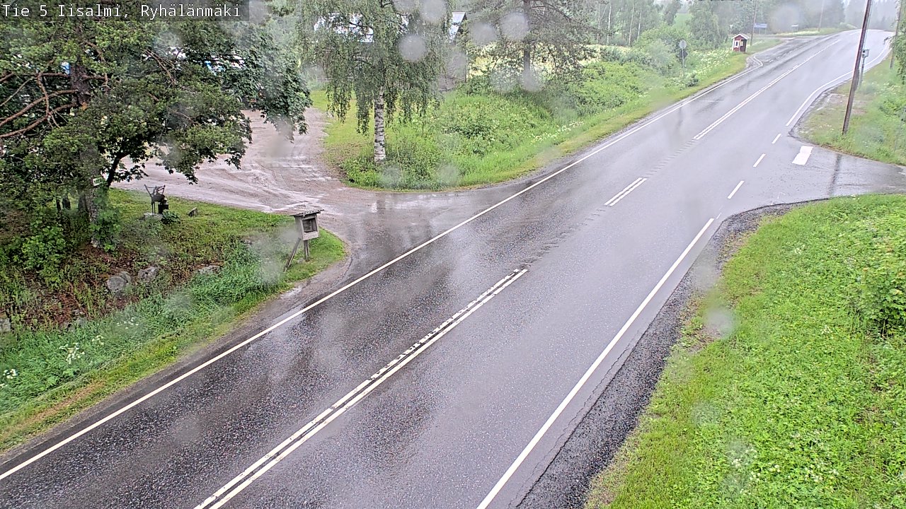 Weather Camera Image Road 5 Iisalmi, Ryhälänmäki, Iisalmi, Pohjois-Savo