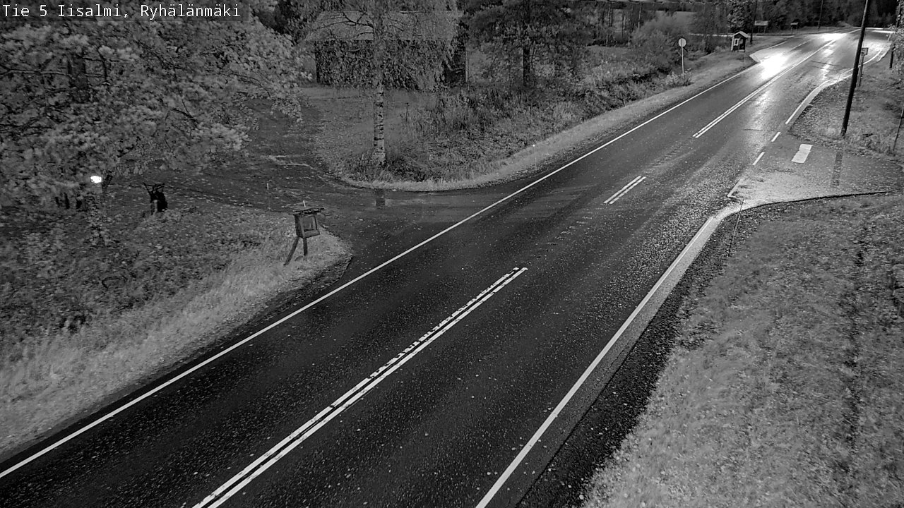 Weather Camera Image Road 5 Iisalmi, Ryhälänmäki, Iisalmi, Pohjois-Savo