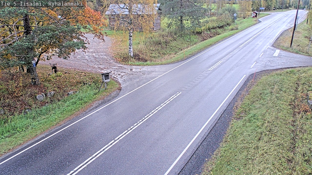 Weather Camera Image Road 5 Iisalmi, Ryhälänmäki, Iisalmi, Pohjois-Savo