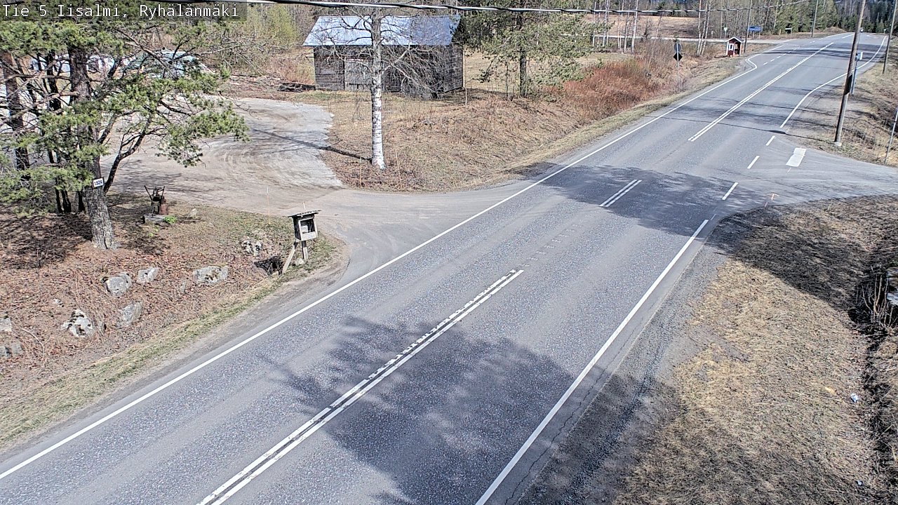 Weather Camera Image Road 5 Iisalmi, Ryhälänmäki, Iisalmi, Pohjois-Savo