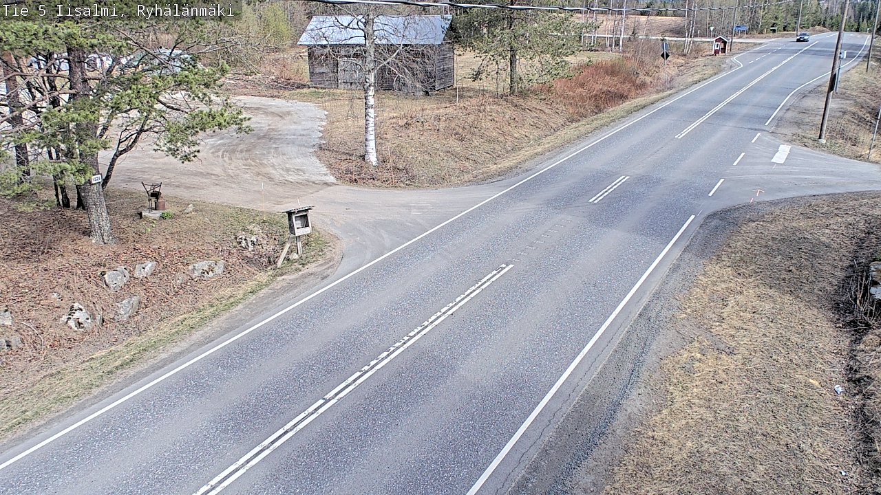 Weather Camera Image Road 5 Iisalmi, Ryhälänmäki, Iisalmi, Pohjois-Savo