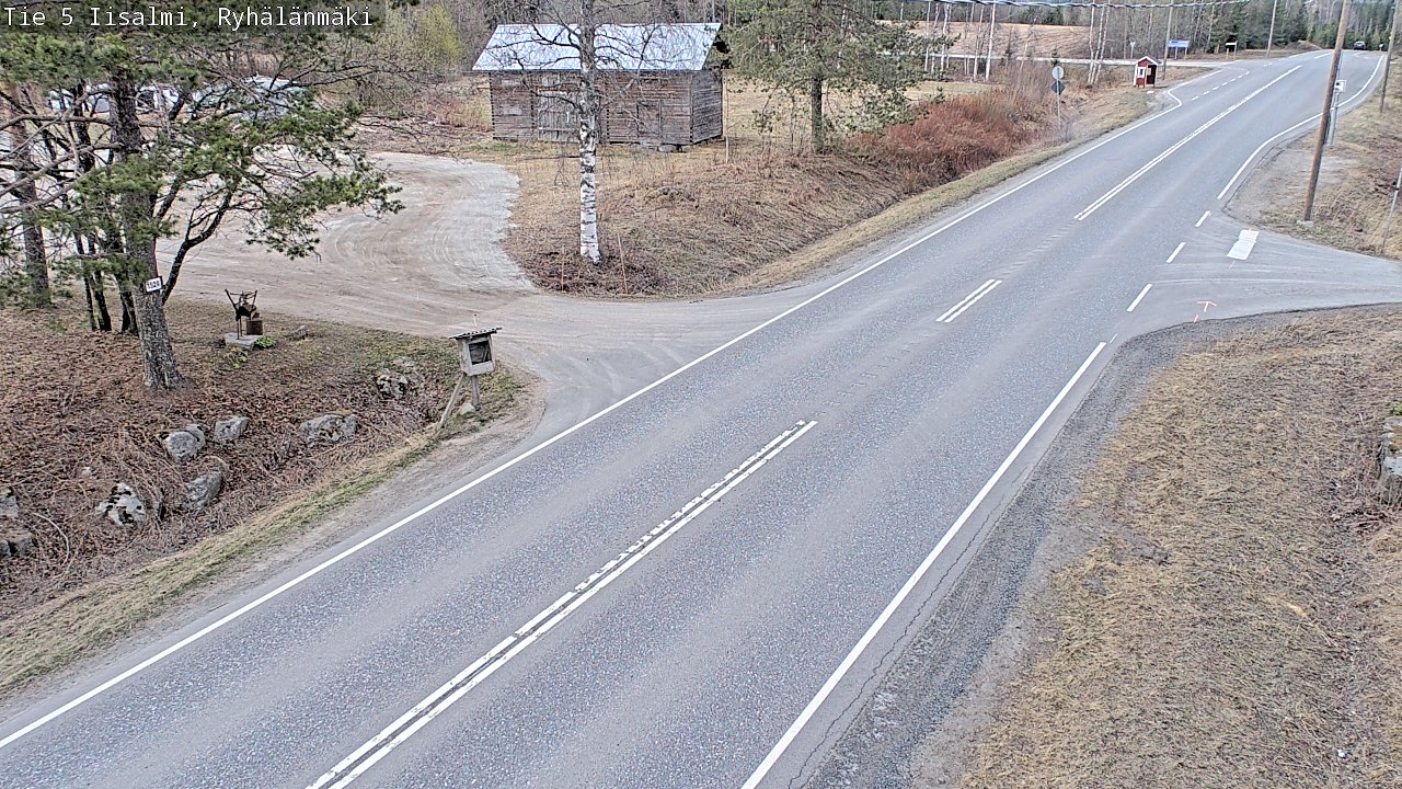 Weather Camera Image Väg 5 Idensalmi, Ryhälänmäki, Iisalmi, Pohjois-Savo
