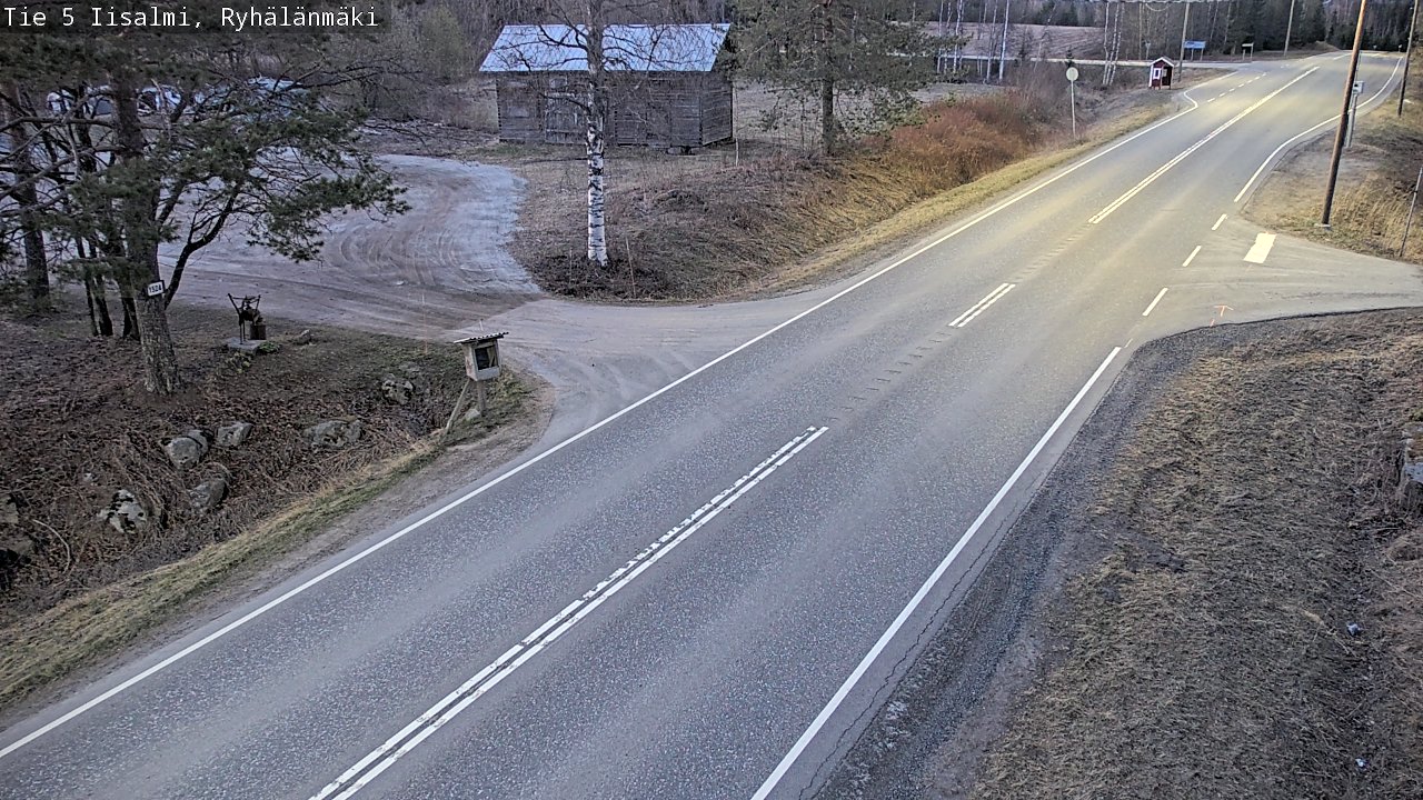 Weather Camera Image Väg 5 Idensalmi, Ryhälänmäki, Iisalmi, Pohjois-Savo