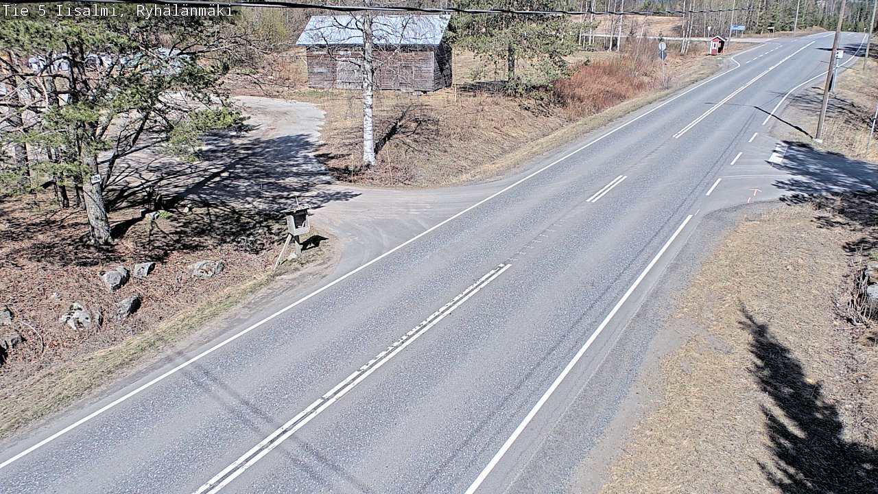 Weather Camera Image Väg 5 Idensalmi, Ryhälänmäki, Iisalmi, Pohjois-Savo