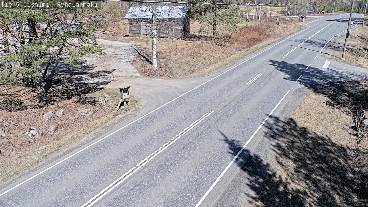 Weather Camera Image Väg 5 Idensalmi, Ryhälänmäki, Iisalmi, Pohjois-Savo