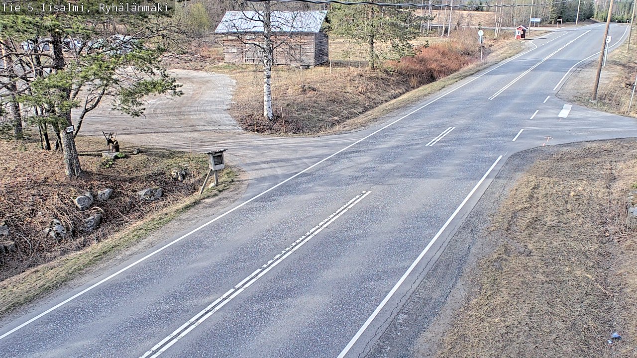 Weather Camera Image Väg 5 Idensalmi, Ryhälänmäki, Iisalmi, Pohjois-Savo