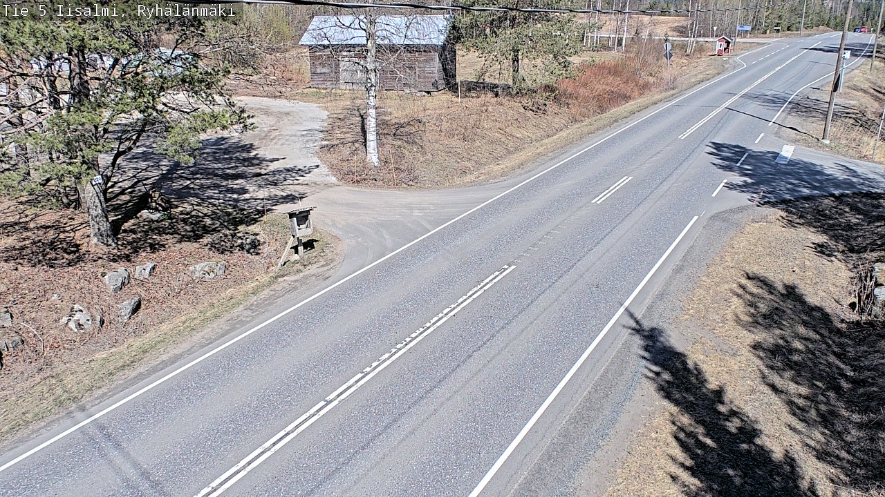 Weather Camera Image Väg 5 Idensalmi, Ryhälänmäki, Iisalmi, Pohjois-Savo