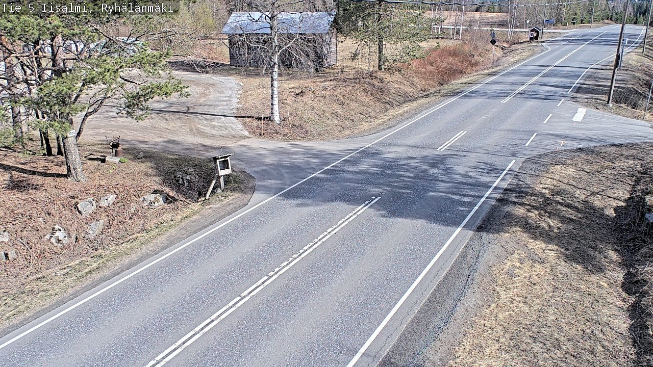 Weather Camera Image Väg 5 Idensalmi, Ryhälänmäki, Iisalmi, Pohjois-Savo
