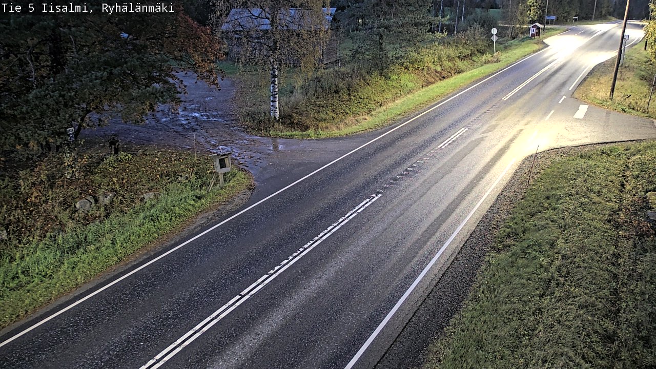 Weather Camera Image Road 5 Iisalmi, Ryhälänmäki, Iisalmi, Pohjois-Savo