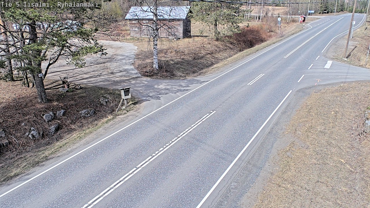 Weather Camera Image Väg 5 Idensalmi, Ryhälänmäki, Iisalmi, Pohjois-Savo