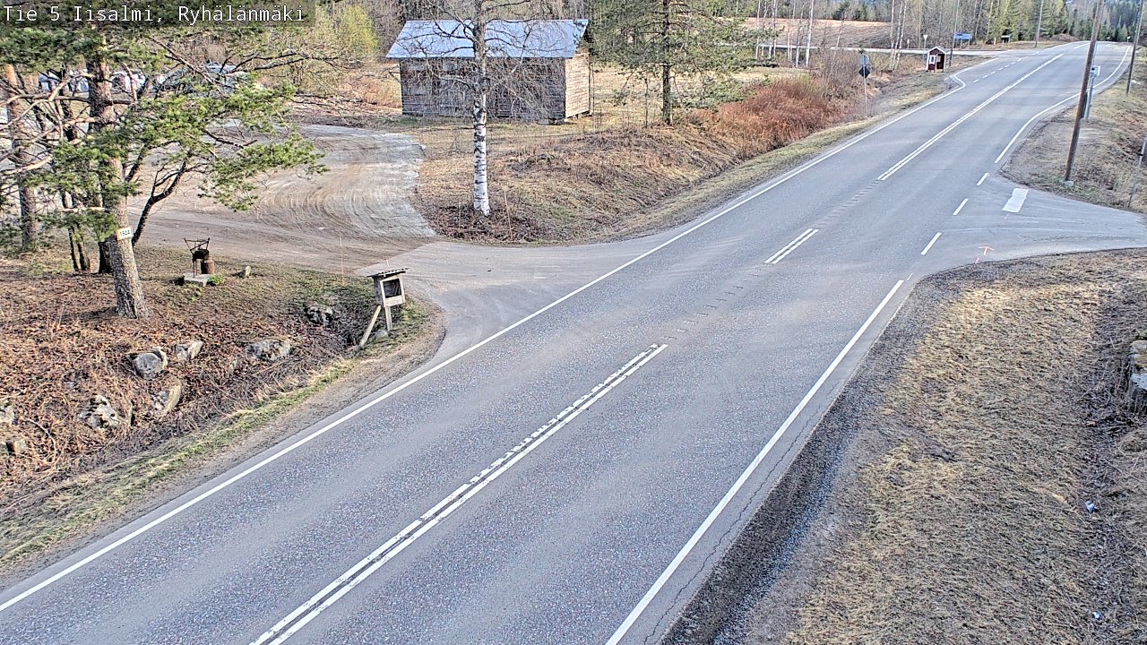 Weather Camera Image Road 5 Iisalmi, Ryhälänmäki, Iisalmi, Pohjois-Savo