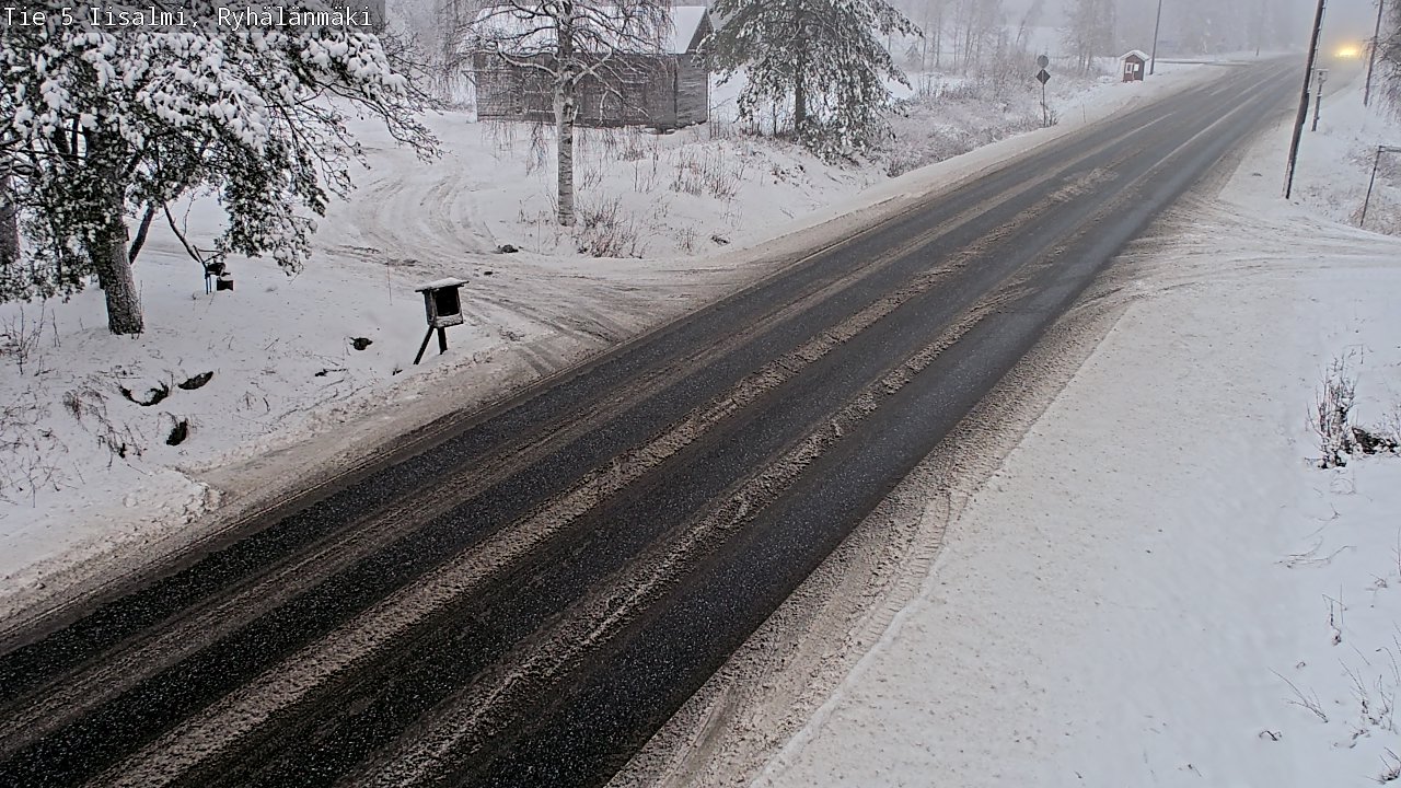 Weather Camera Image Road 5 Iisalmi, Ryhälänmäki, Iisalmi, Pohjois-Savo
