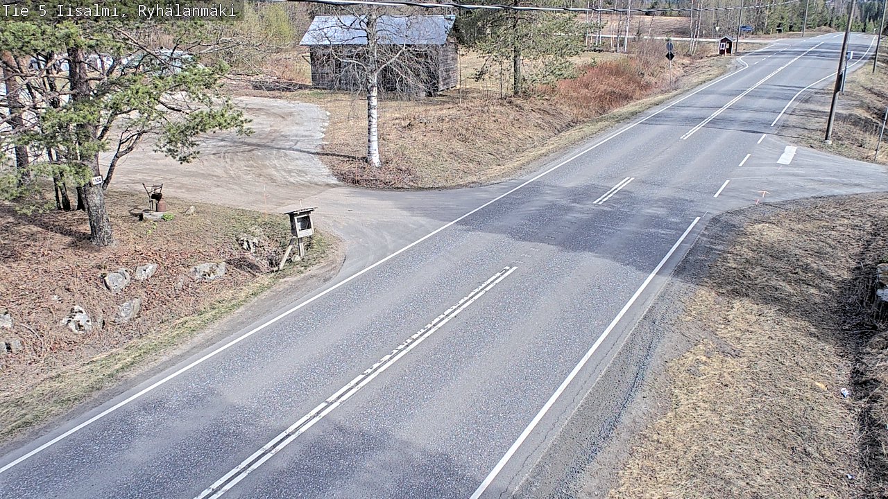 Weather Camera Image Road 5 Iisalmi, Ryhälänmäki, Iisalmi, Pohjois-Savo