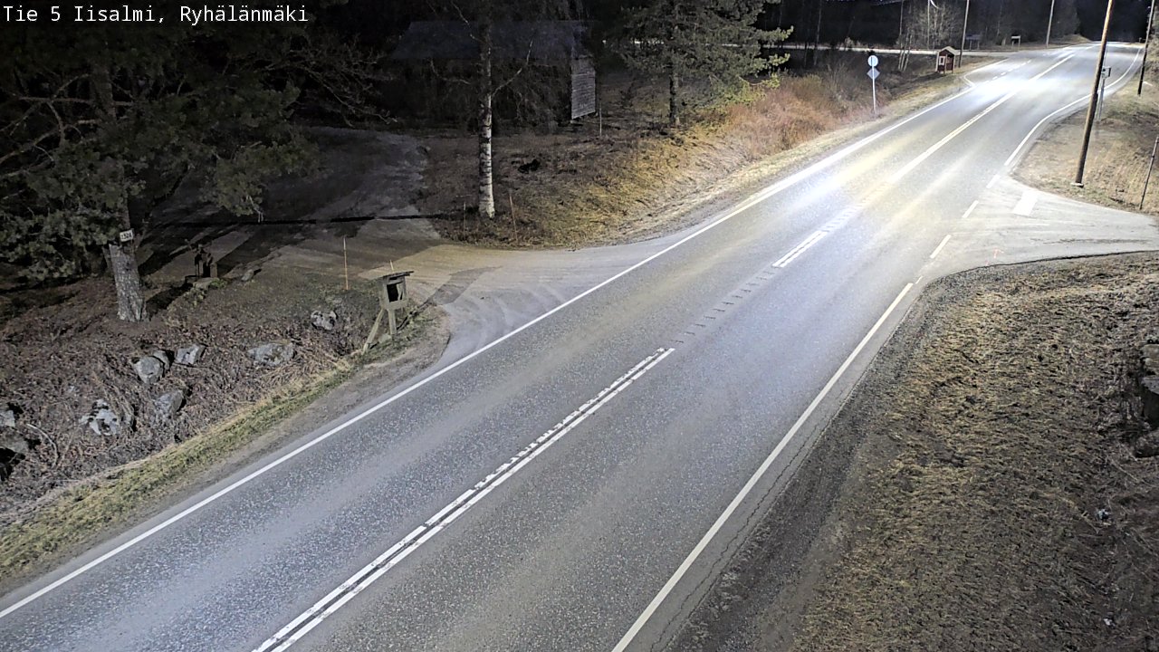 Weather Camera Image Väg 5 Idensalmi, Ryhälänmäki, Iisalmi, Pohjois-Savo