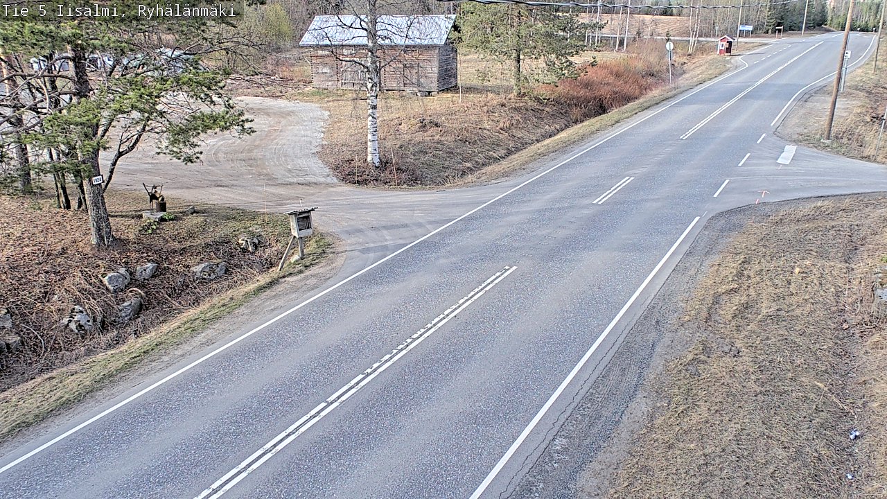 Weather Camera Image Väg 5 Idensalmi, Ryhälänmäki, Iisalmi, Pohjois-Savo